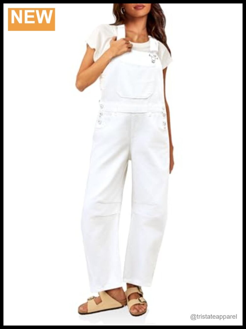 Womens Denim Bib Overalls Barrel Leg Adjustable Strap Jean Jumpsuit